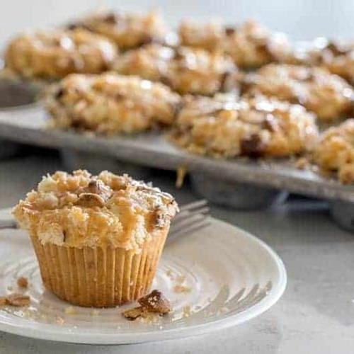 Salted Caramel Coffee Muffin Cake