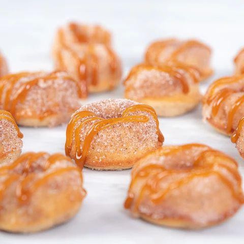 Salted Caramel Mini Donuts