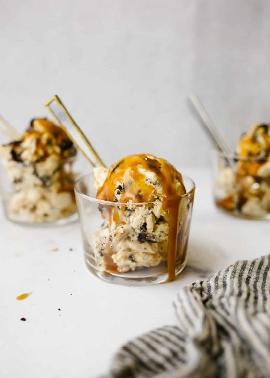 Salted Caramel Peanut Butter Ice Cream