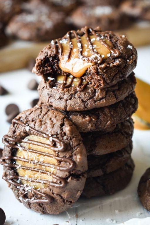 Salted Caramel Swirl Cookie Brownies