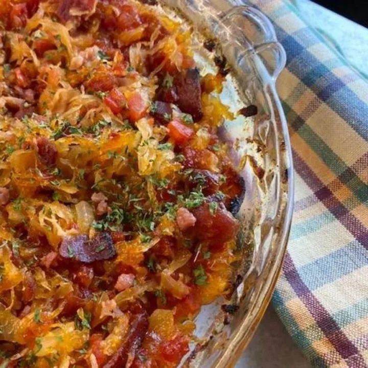 Sauerkraut and Bacon Casserole