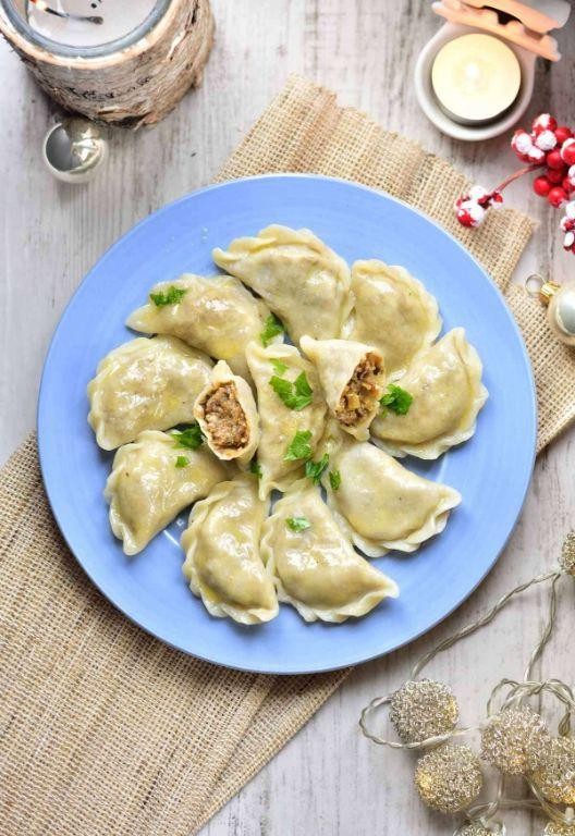Sauerkraut and Mushroom Pierogi