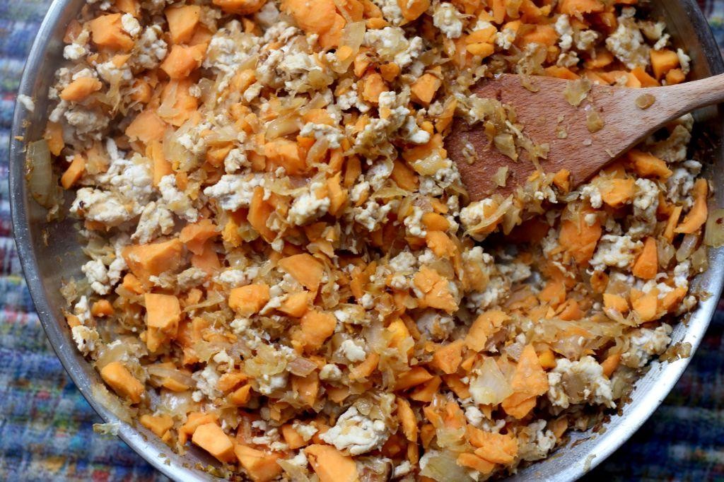 Sauerkraut and Sweet Potato Casserole