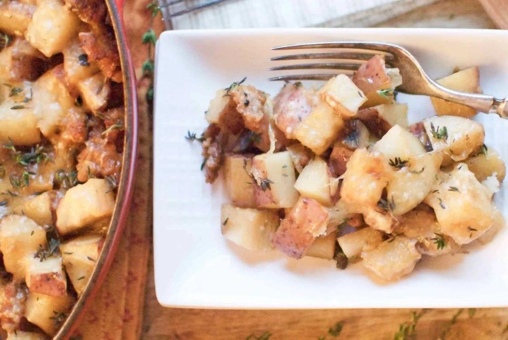 Sausage, Mushroom, and Potato Bake