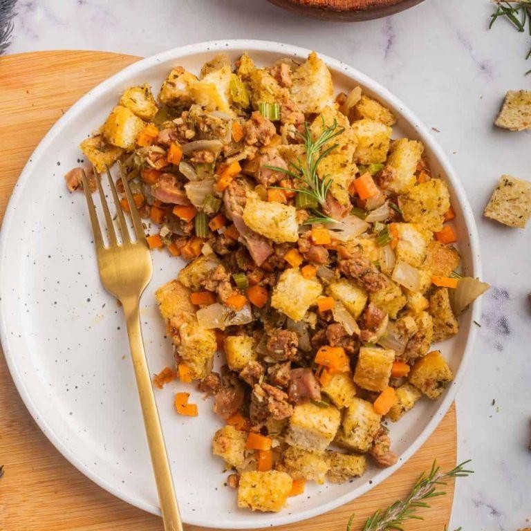 Sausage and Apple Cider Stove Top Stuffing