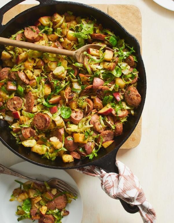 Sausage and Brussels Sprout Hash