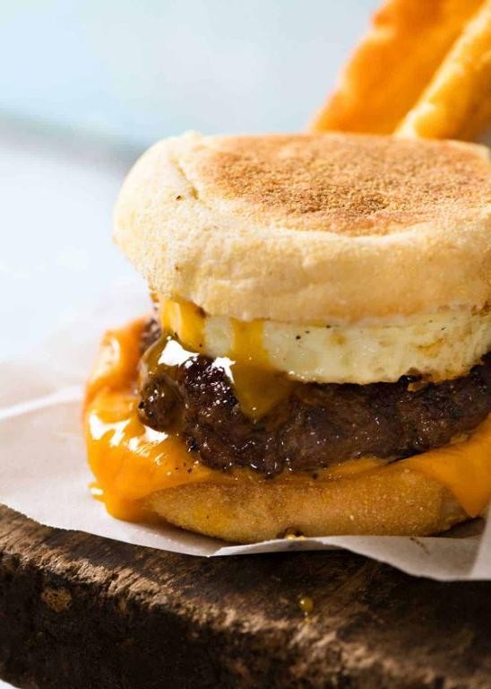 Sausage and Egg Muffin Burger
