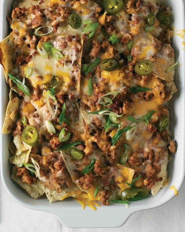 Sausage and Jalapeño Baked Nachos