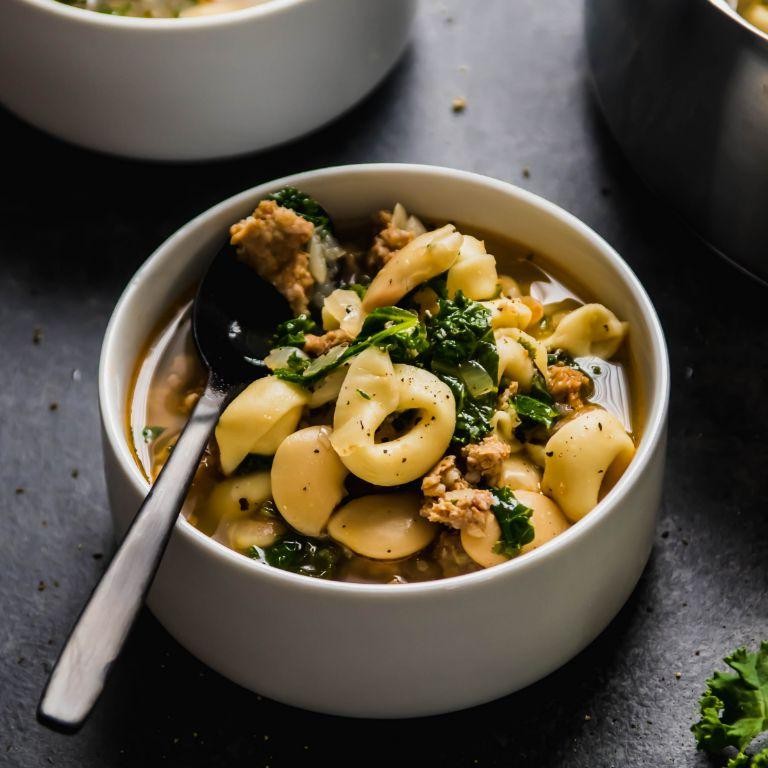 Sausage and Kale Tortellini Soup Delight