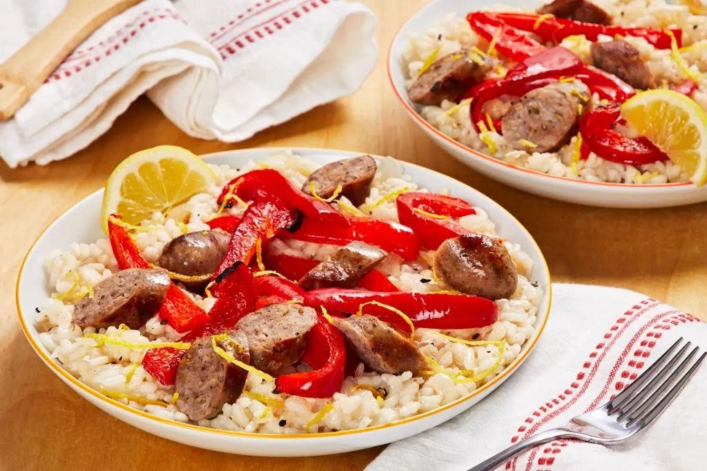 Sausage and Peppers Risotto