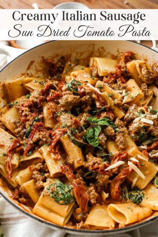 Sausage and Sun-Dried Tomato Tagliatelle