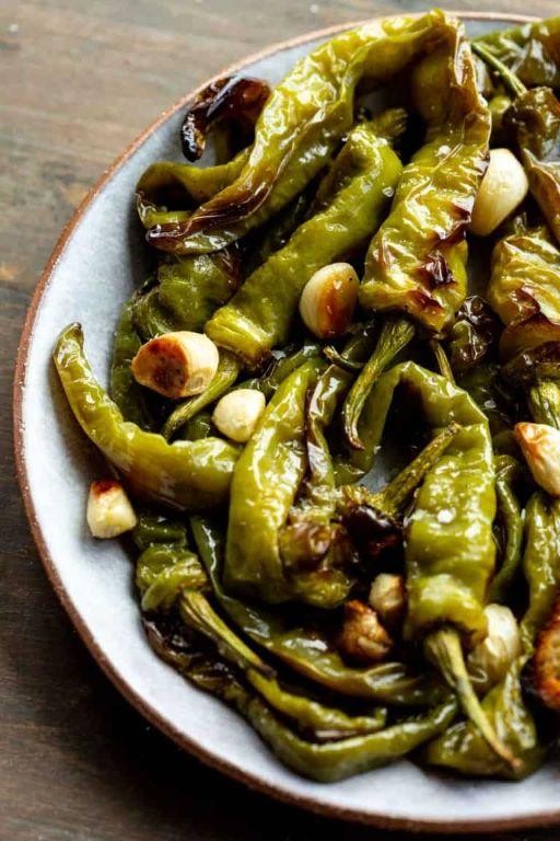 Sautéed Cubanelle Peppers with Garlic and Herbs