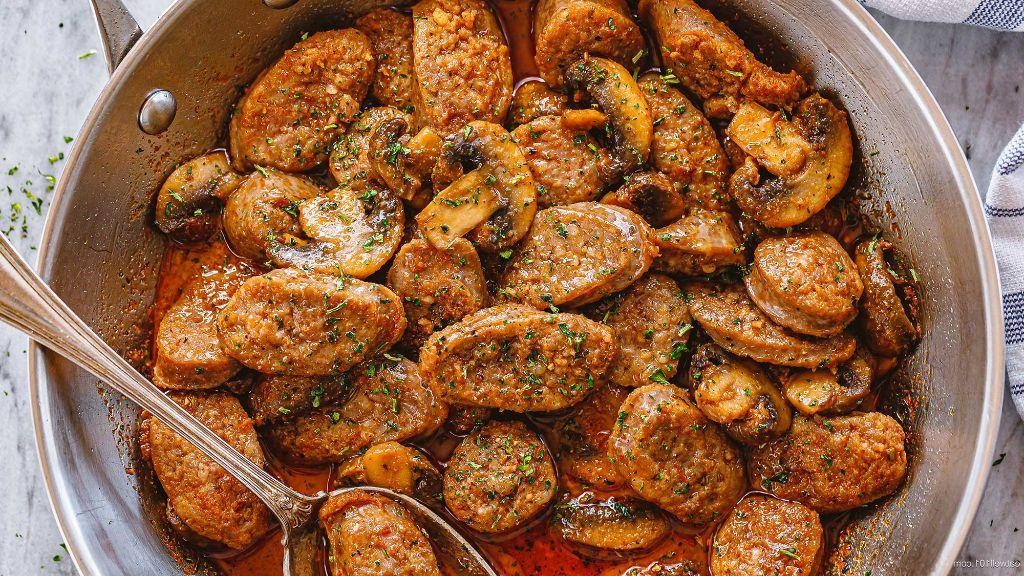Sautéed Mushrooms with Sausage