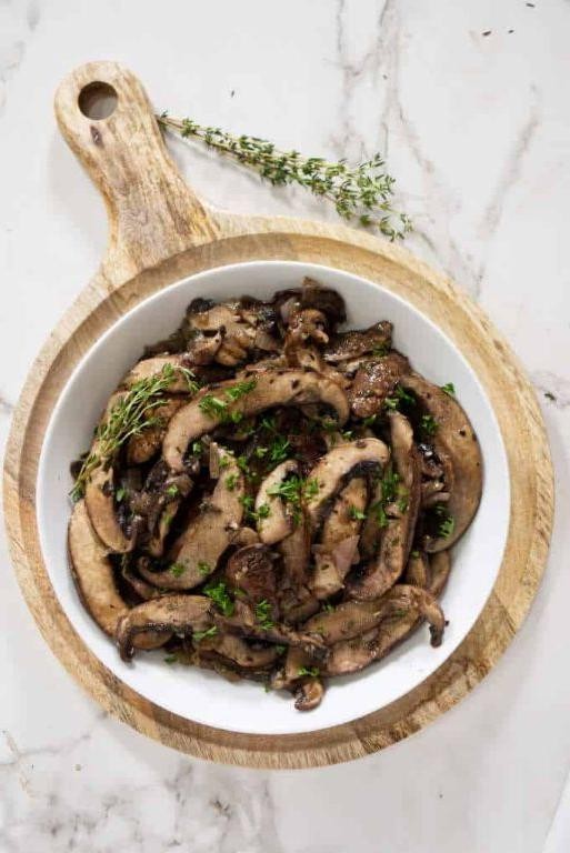 Sautéed Portobello with Rosemary and Thyme