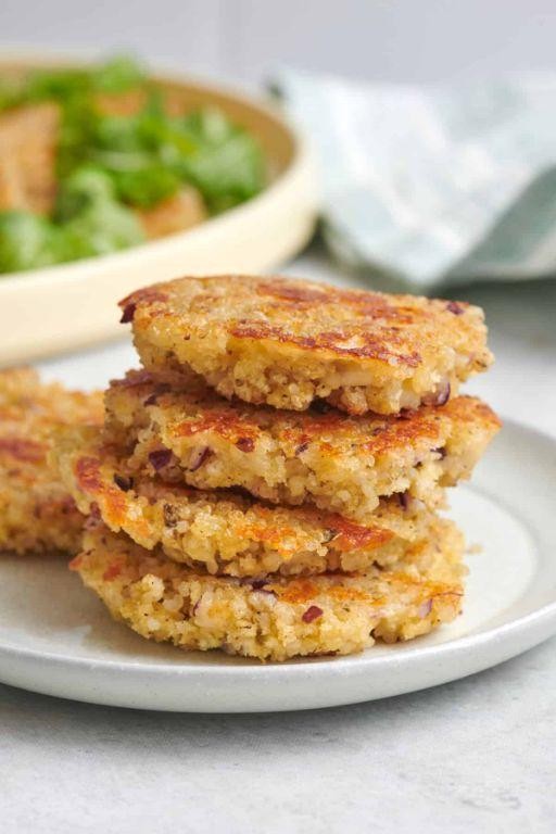 Savory Air Fryer Quinoa Cakes