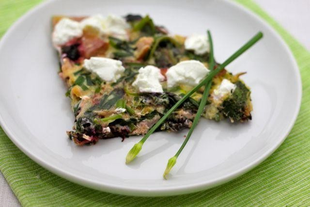 Savory Amaranth Leaf Frittata