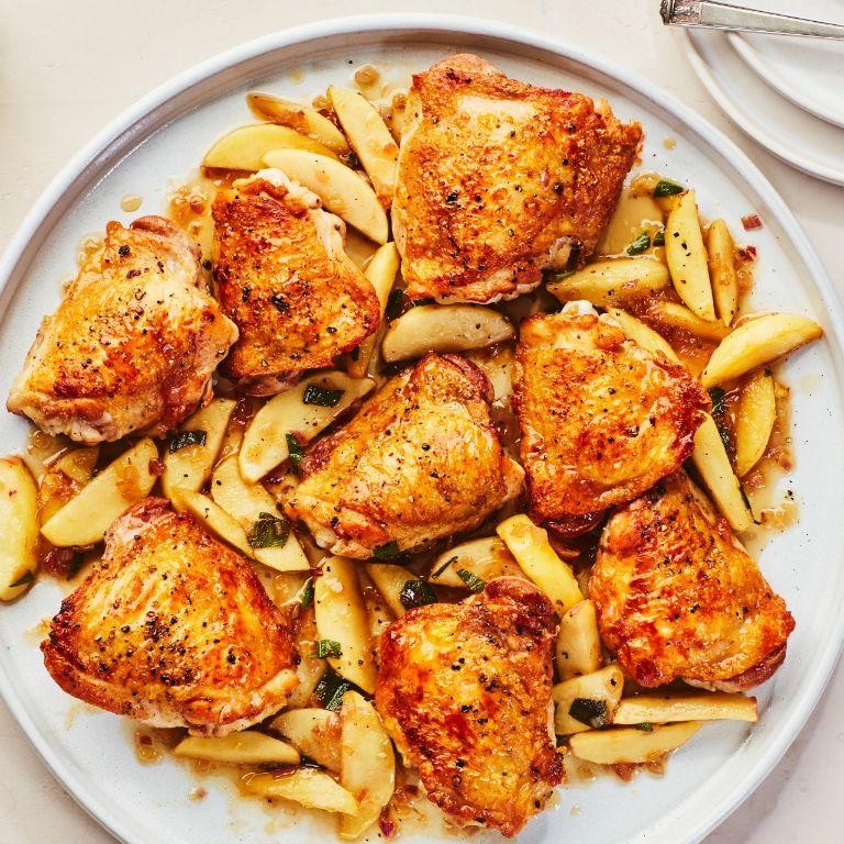 Savory Apple and Sage Chicken Cutlets