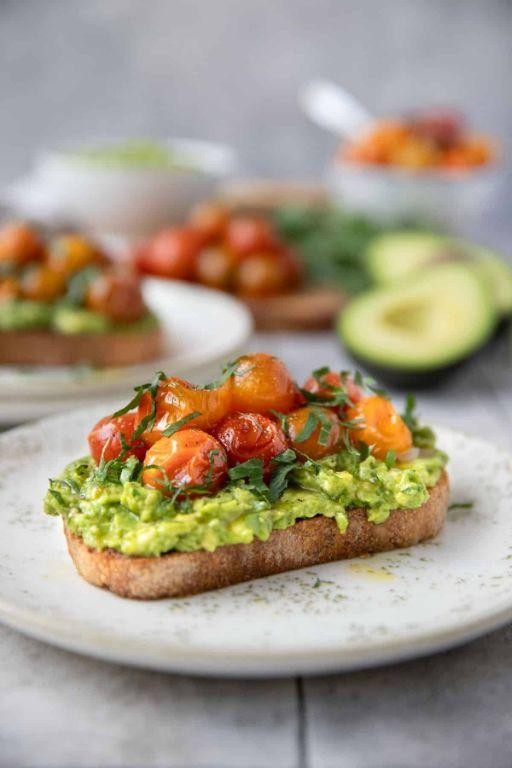 Savory Avocado Toast with Tomato and Basil