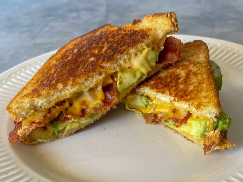 Savory Avocado and Bacon Grilled Cheese