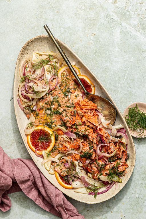 Savory Baked Salmon with Fennel