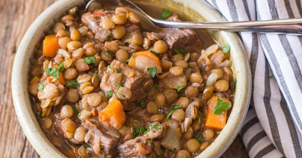 Savory Beef and Lentil Soup