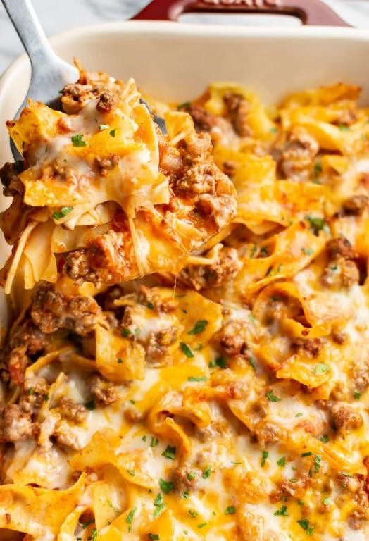 Savory Beef and Noodle Hotdish