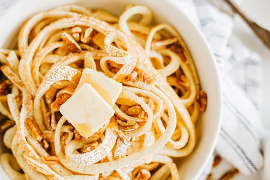 Savory Breakfast Spaghetti Pancakes