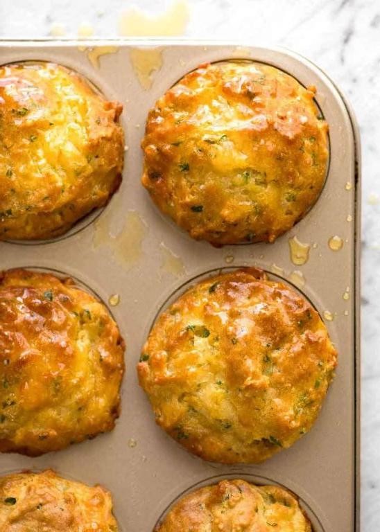 Savory Buttermilk Cheddar and Chive Muffins