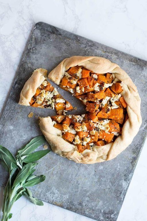 Savory Butternut Pumpkin and Goat Cheese Tart
