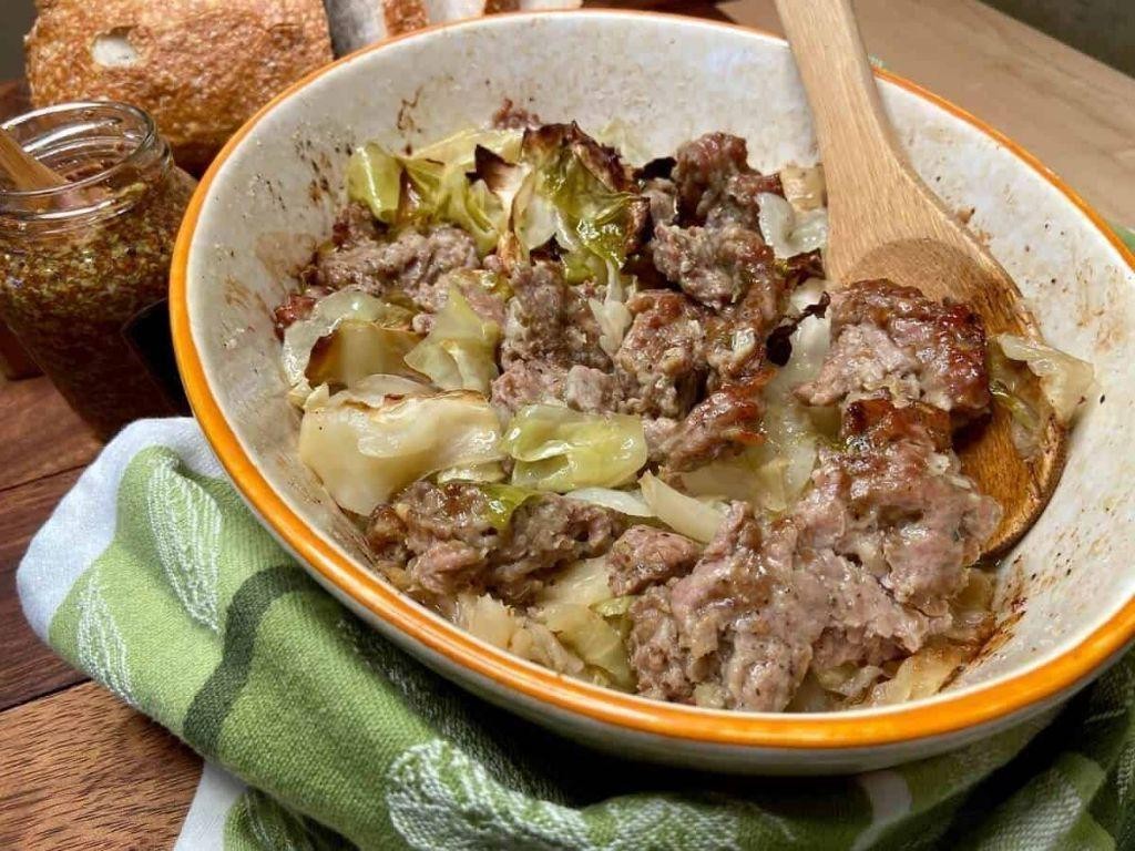 Savory Cabbage and Sausage Casserole