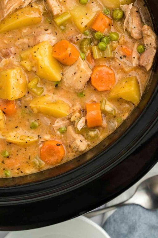 Savory Campfire Chicken Stew in a Crockpot