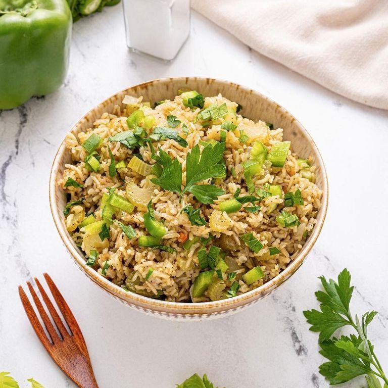 Savory Celery and Herb Rice Pilaf