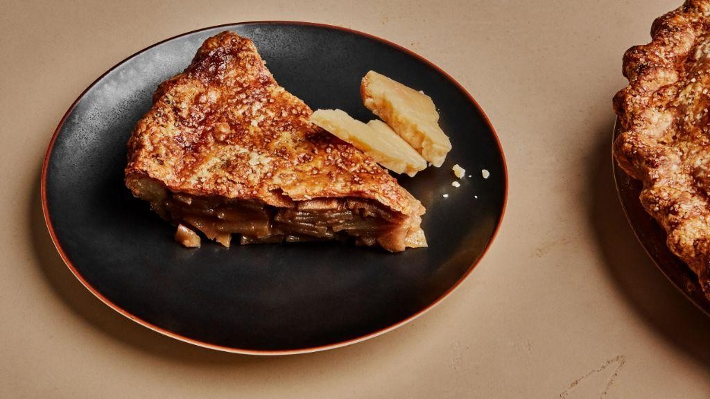 Savory Cheddar Apple Cake