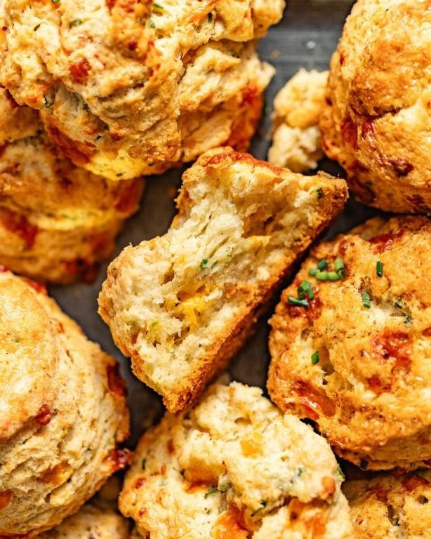 Savory Cheddar and Chive Biscuits