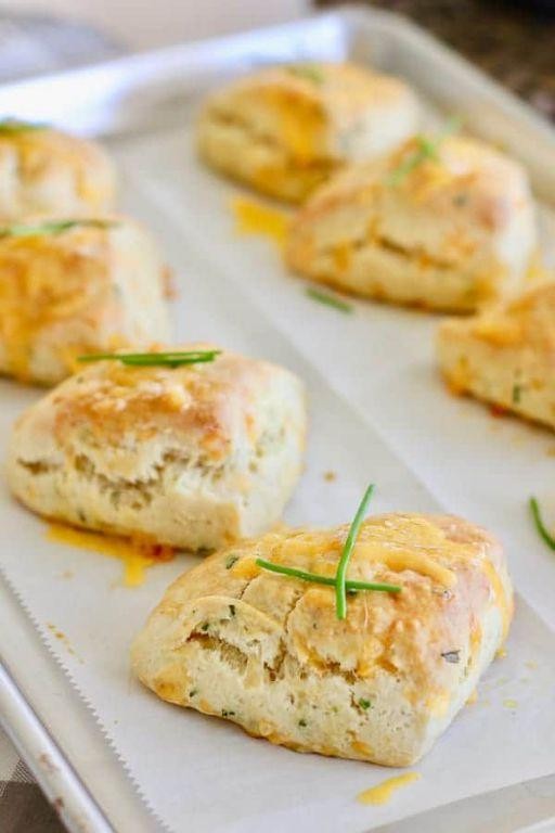 Savory Cheddar and Chive Scones