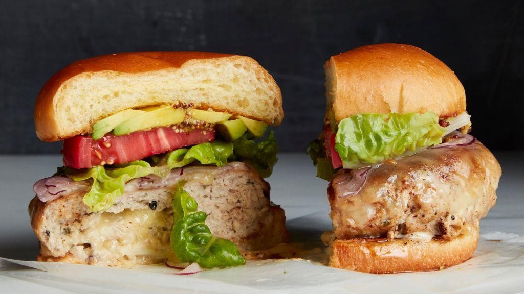 Savory Cheese-Stuffed Turkey Burger