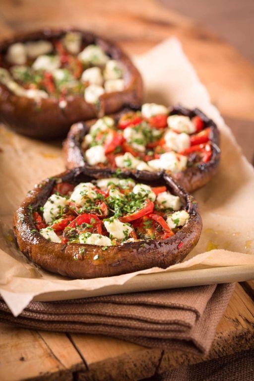 Savory Cherry and Thyme Stuffed Mushrooms