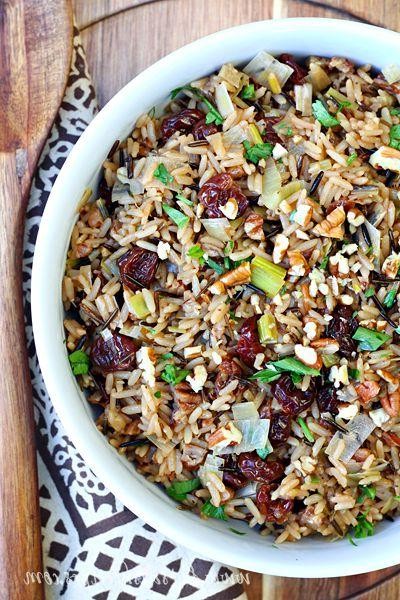 Savory Cherry and Wild Rice Pilaf