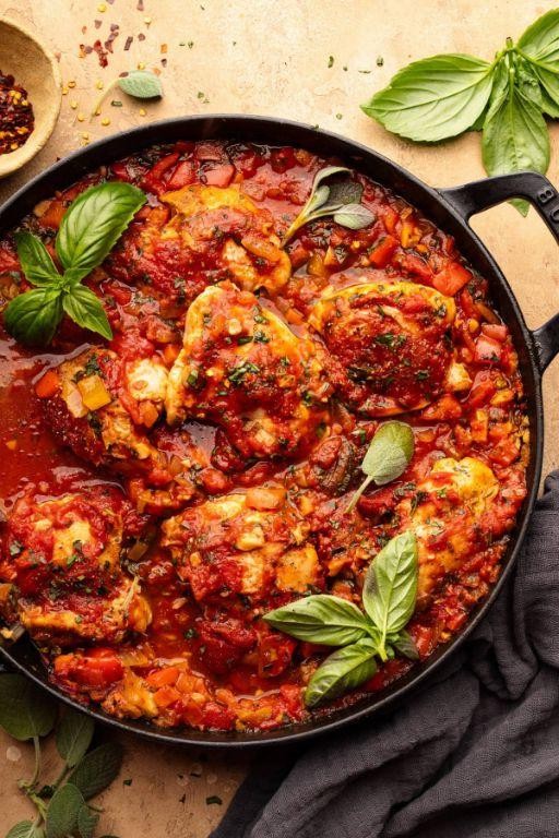 Savory Chicken Cacciatore