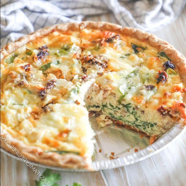 Savory Chicken and Egg Quiche