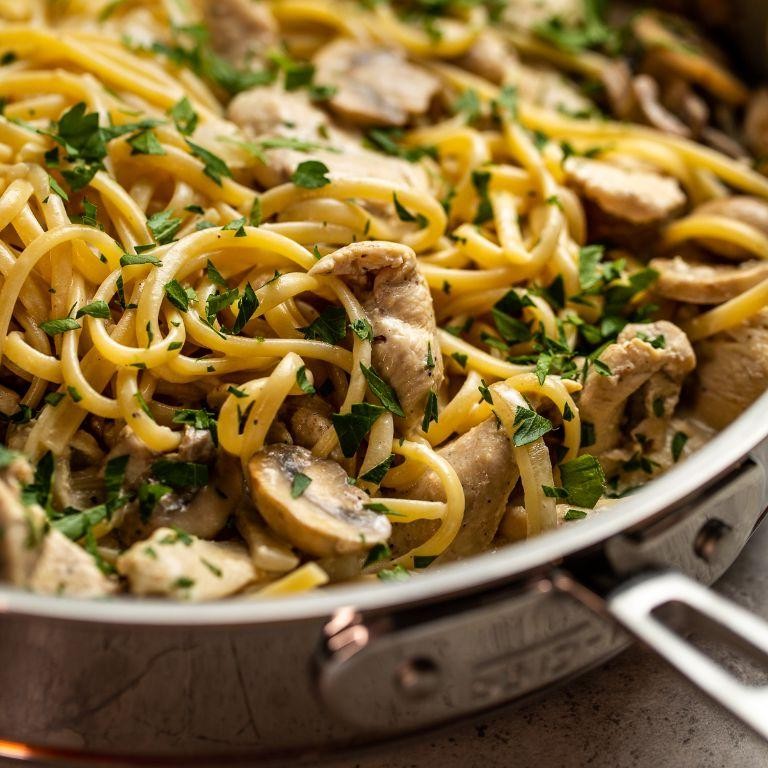 Savory Chicken and Mushroom Pasta