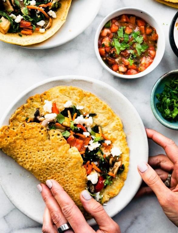 Savory Chickpea Pancakes with Vegetables