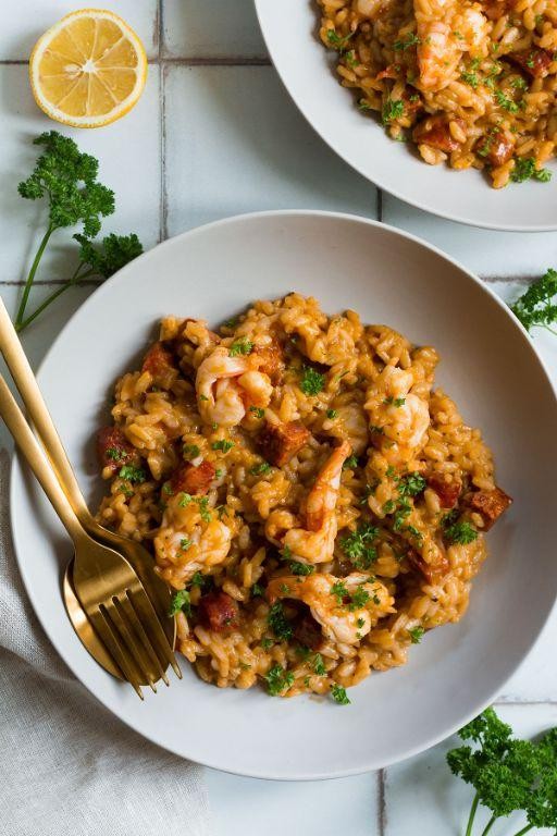 Savory Chorizo and Shrimp Risotto