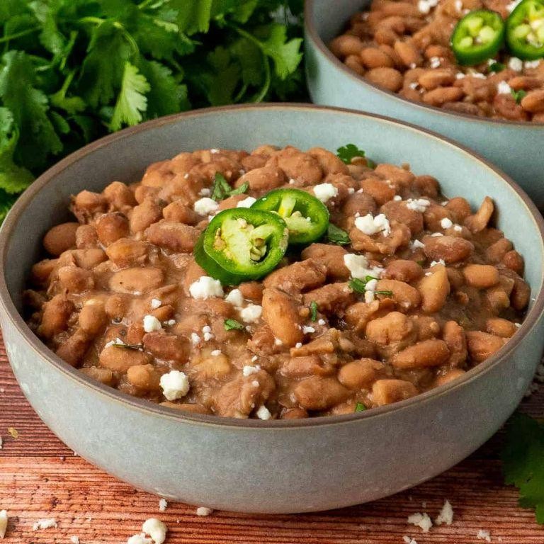 Savory Crock Pot Pinto Bean and Beef Tacos