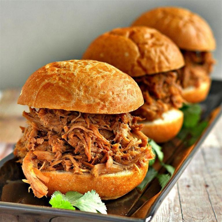 Savory Crock Pot Pulled Pork Sandwiches