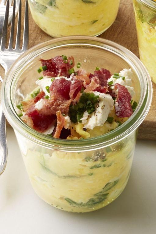 Savory Egg and Spinach Jar