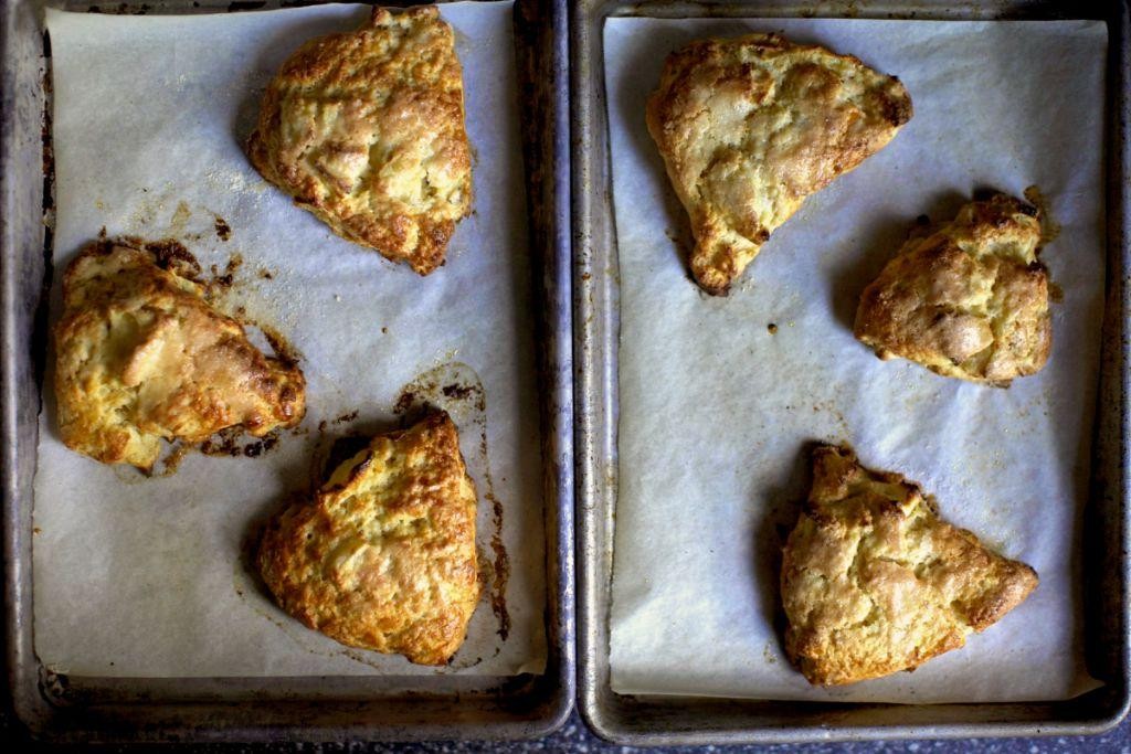 Savory Gala Apple and Cheddar Scones
