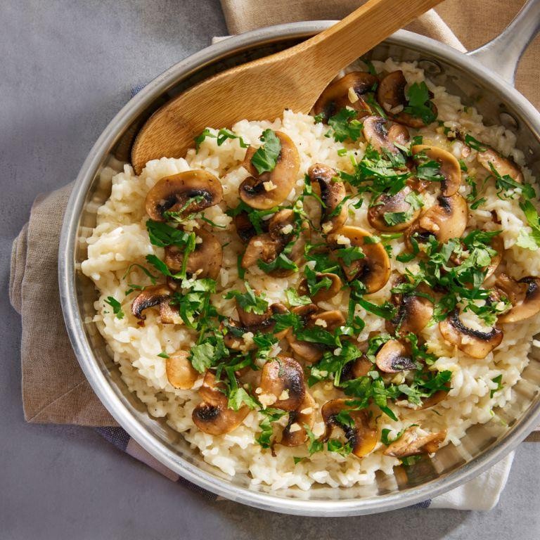 Savory Garlic Mushroom Risotto