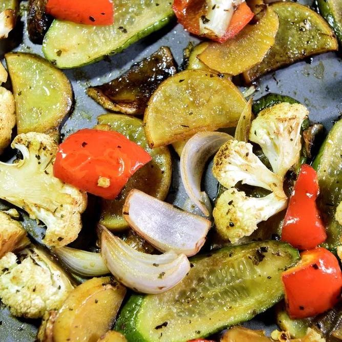 Savory Garlic and Rosemary Roasted Vegetables