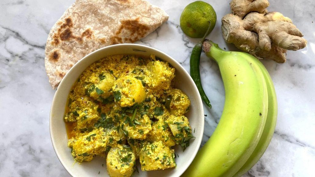 Savory Green Banana Curry